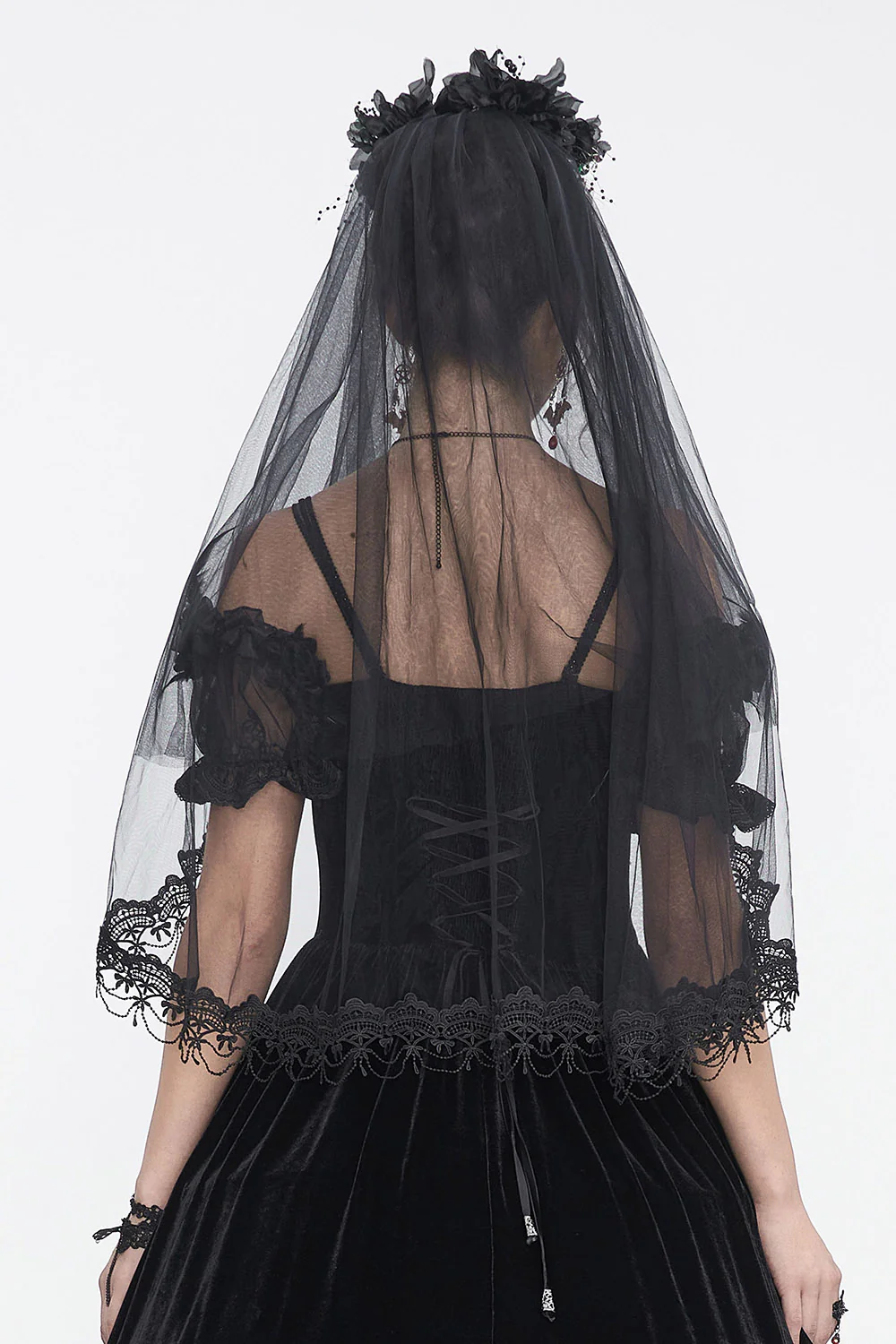Our Lady Muerte Gothic Veil - Image 4