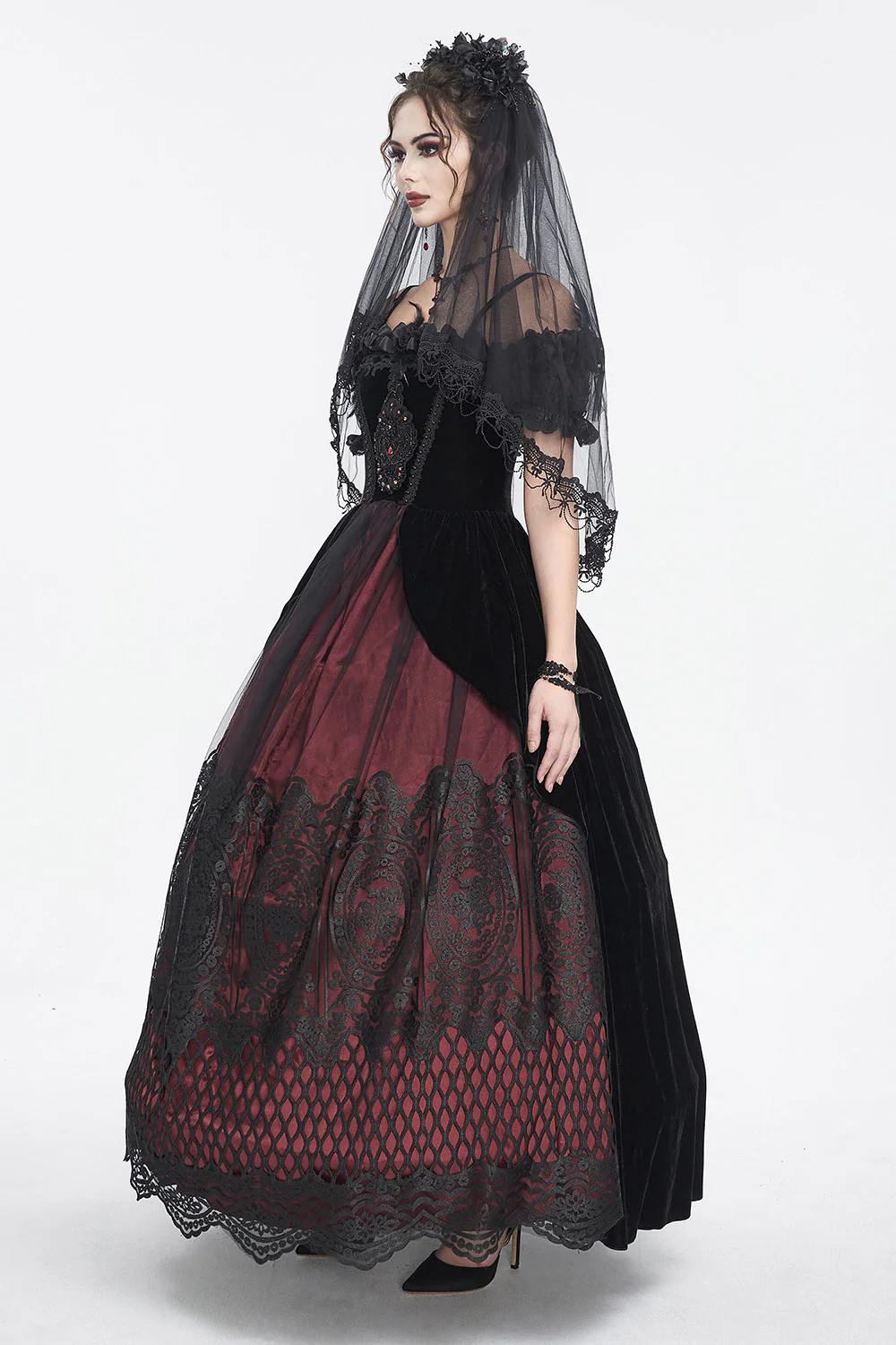 Our Lady Muerte Gothic Veil - Image 6