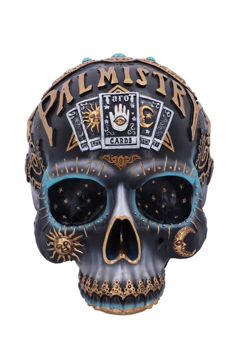 Palmistry Destiny Skull Sculpture - Image 3