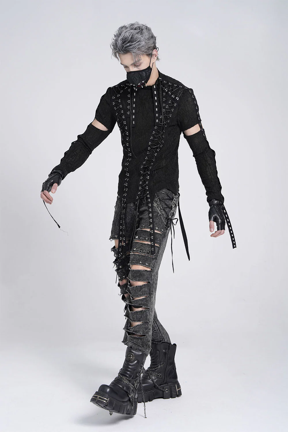 Paranormal Lace-Up Long Sleeve Top - Image 6