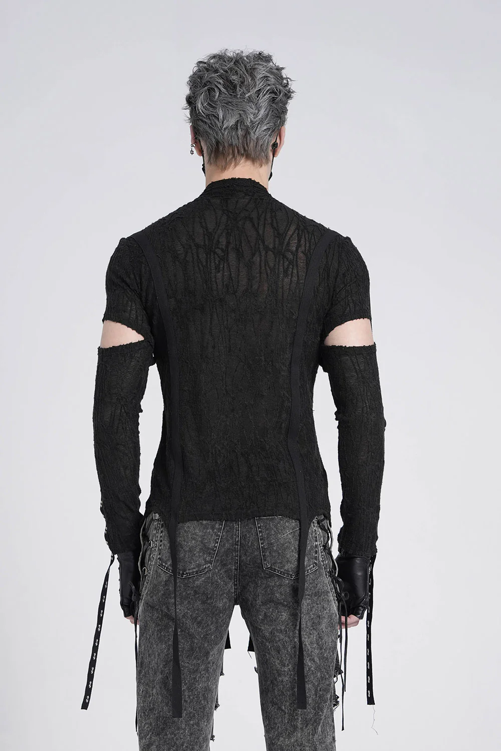 Paranormal Lace-Up Long Sleeve Top - Image 9