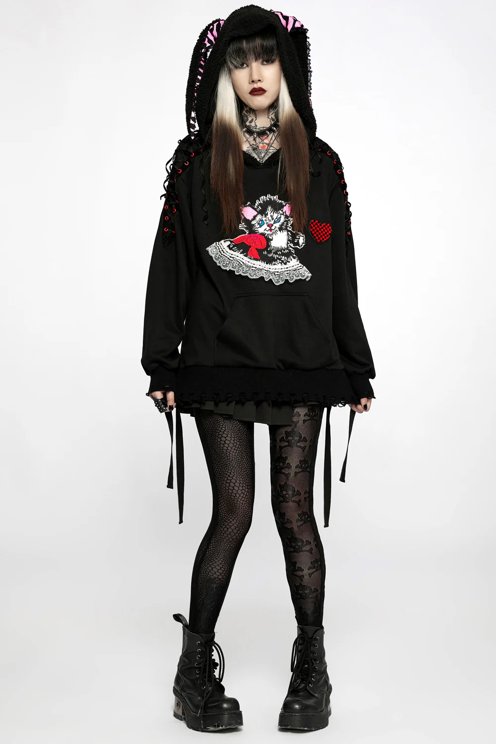 Pet Cemetery Bunny Ear Hoodie - Image 2