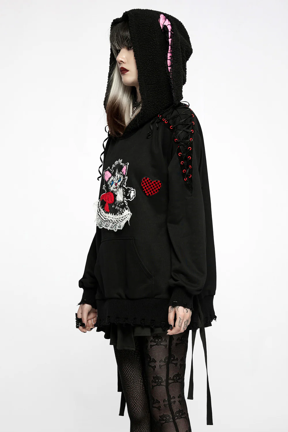 Pet Cemetery Bunny Ear Hoodie - Image 3