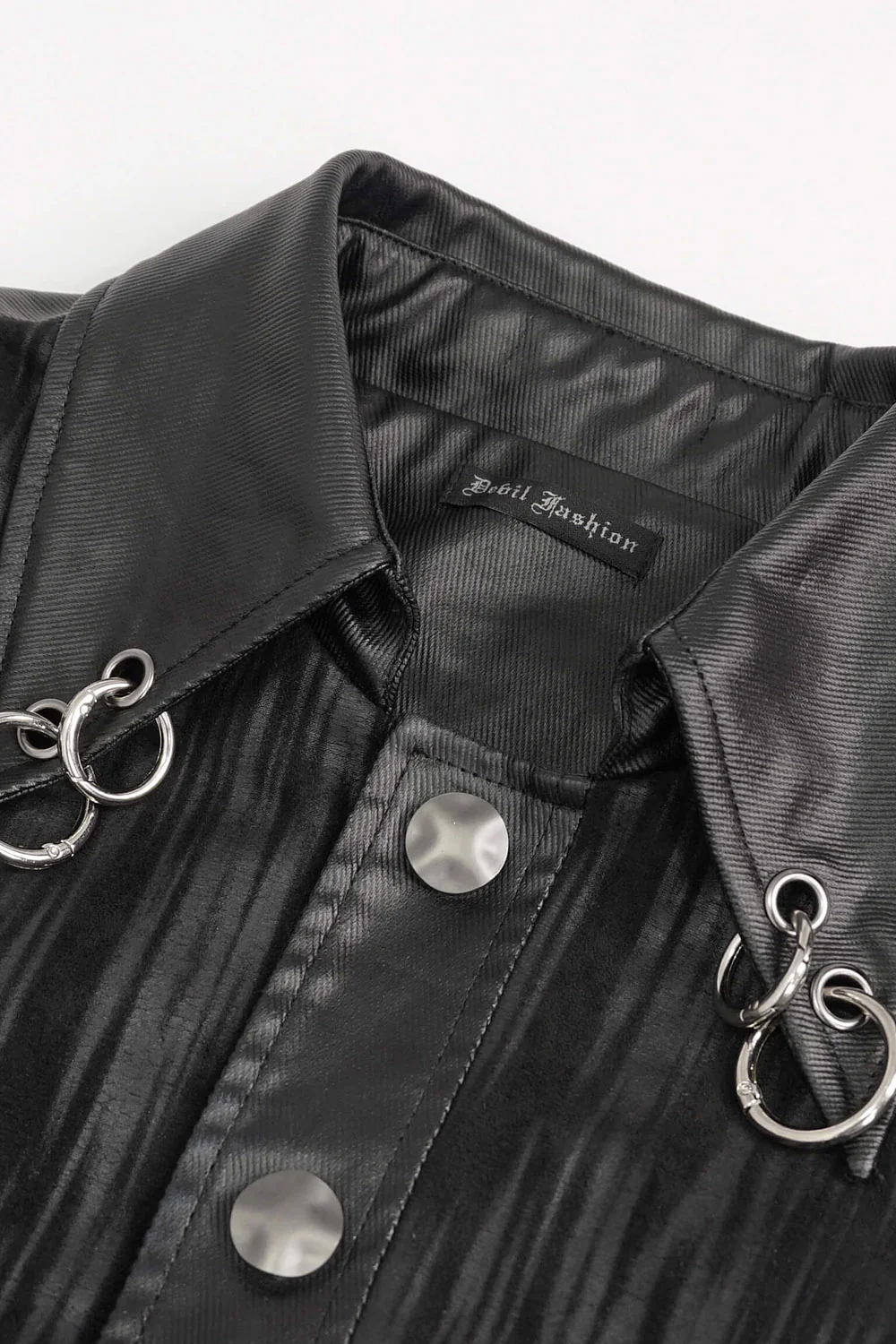 Pierced Leather Shacket - Image 6