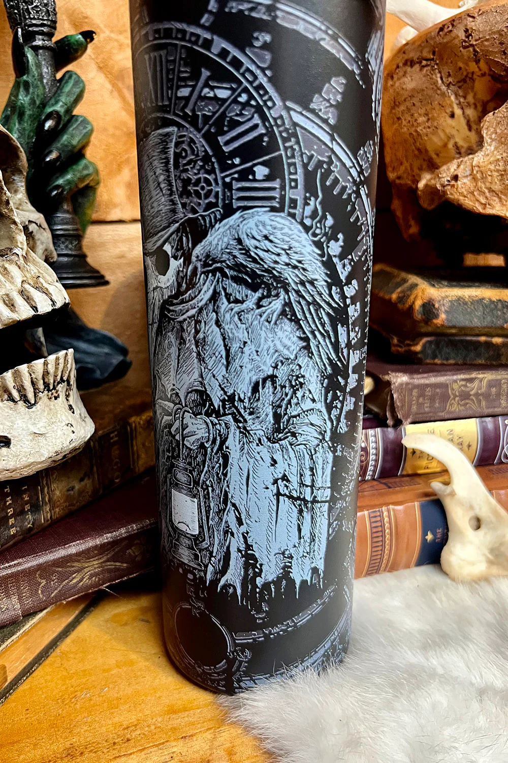 Plague Doctor 24 Oz Water Bottle Tumbler - Image 10