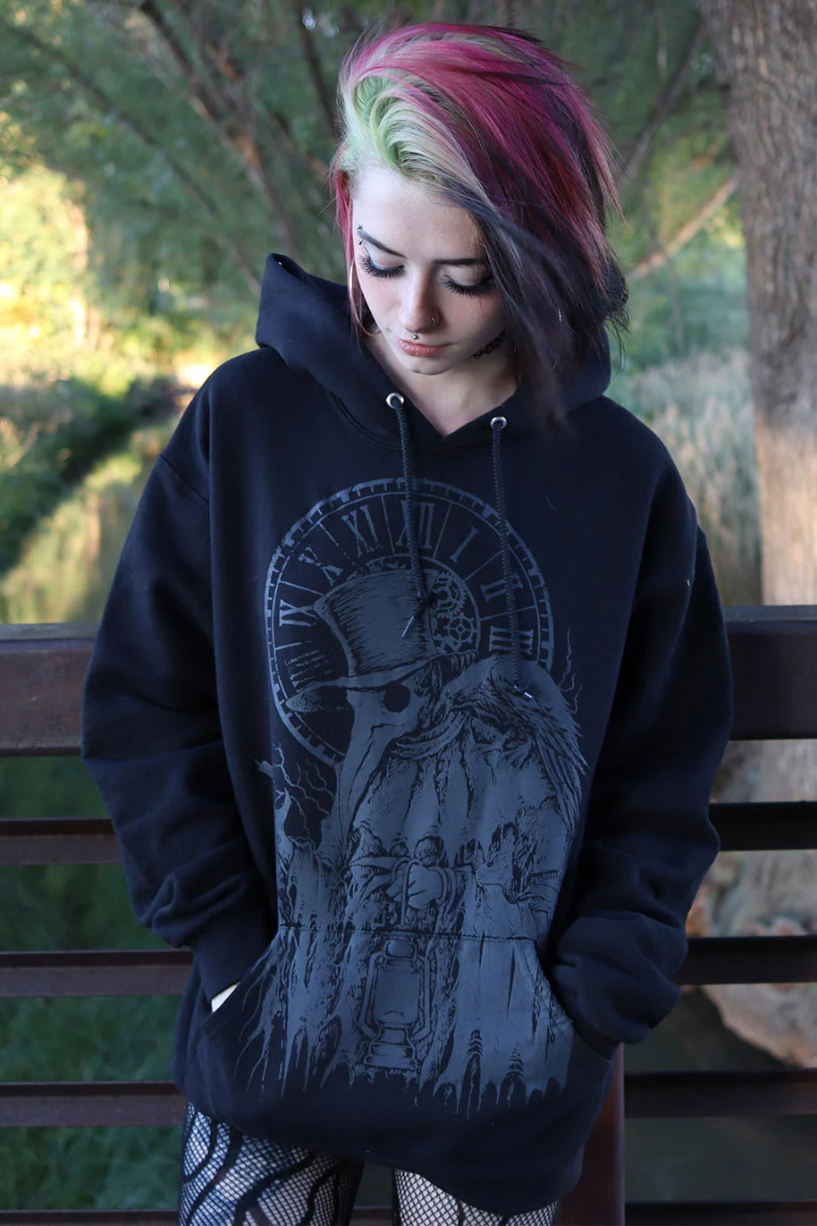 Plague Doctor Hoodie [GREY ASHES] - Image 7