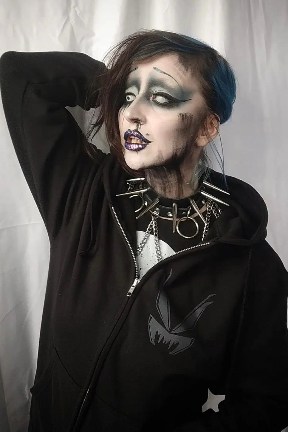 Plague Doctor Hoodie [GREY ASHES] - Image 8