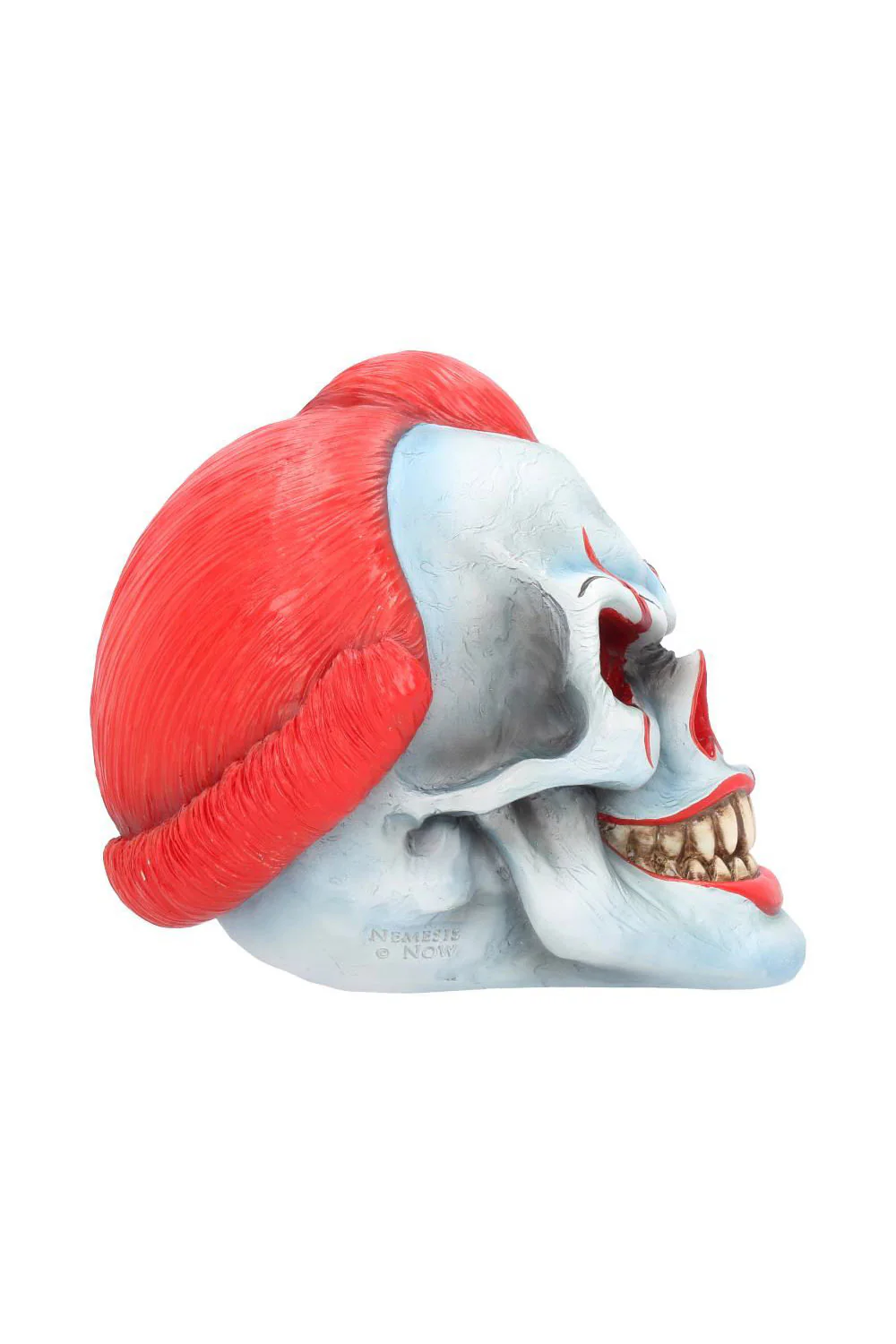 Play Time Skull Scary Horror Clown Head Statue - Image 5