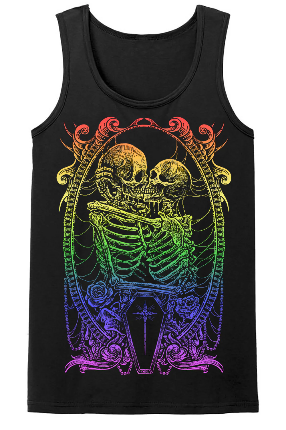 Pride Skeleton Love T-shirt [RAINBOW] - Image 6