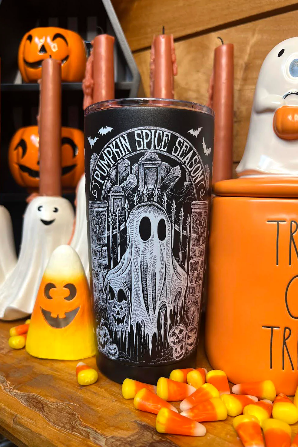 Pumpkin Spice Season 20 oz Travel Mug - Image 5