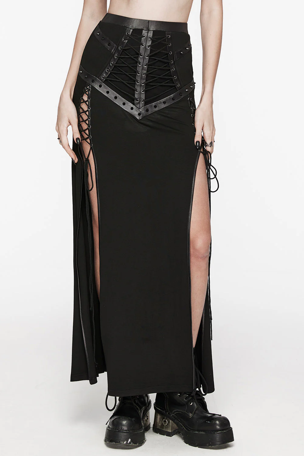 Punk Apothecary Slit Maxi Skirt - Image 5
