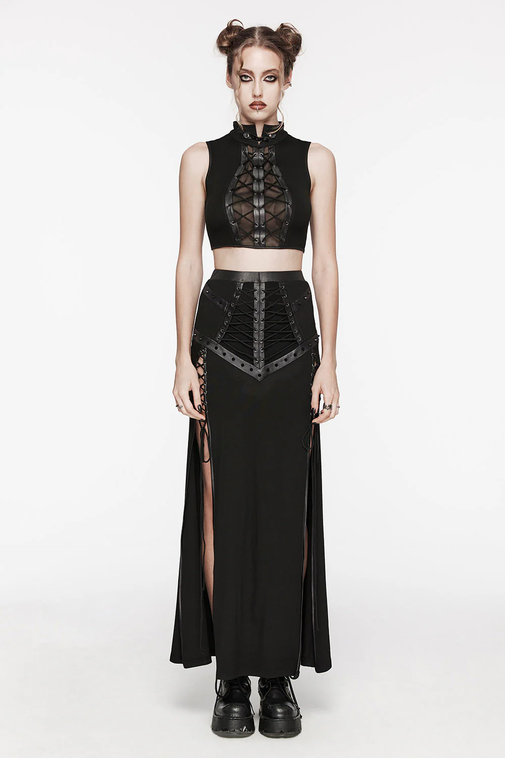 Punk Apothecary Slit Maxi Skirt - Image 8
