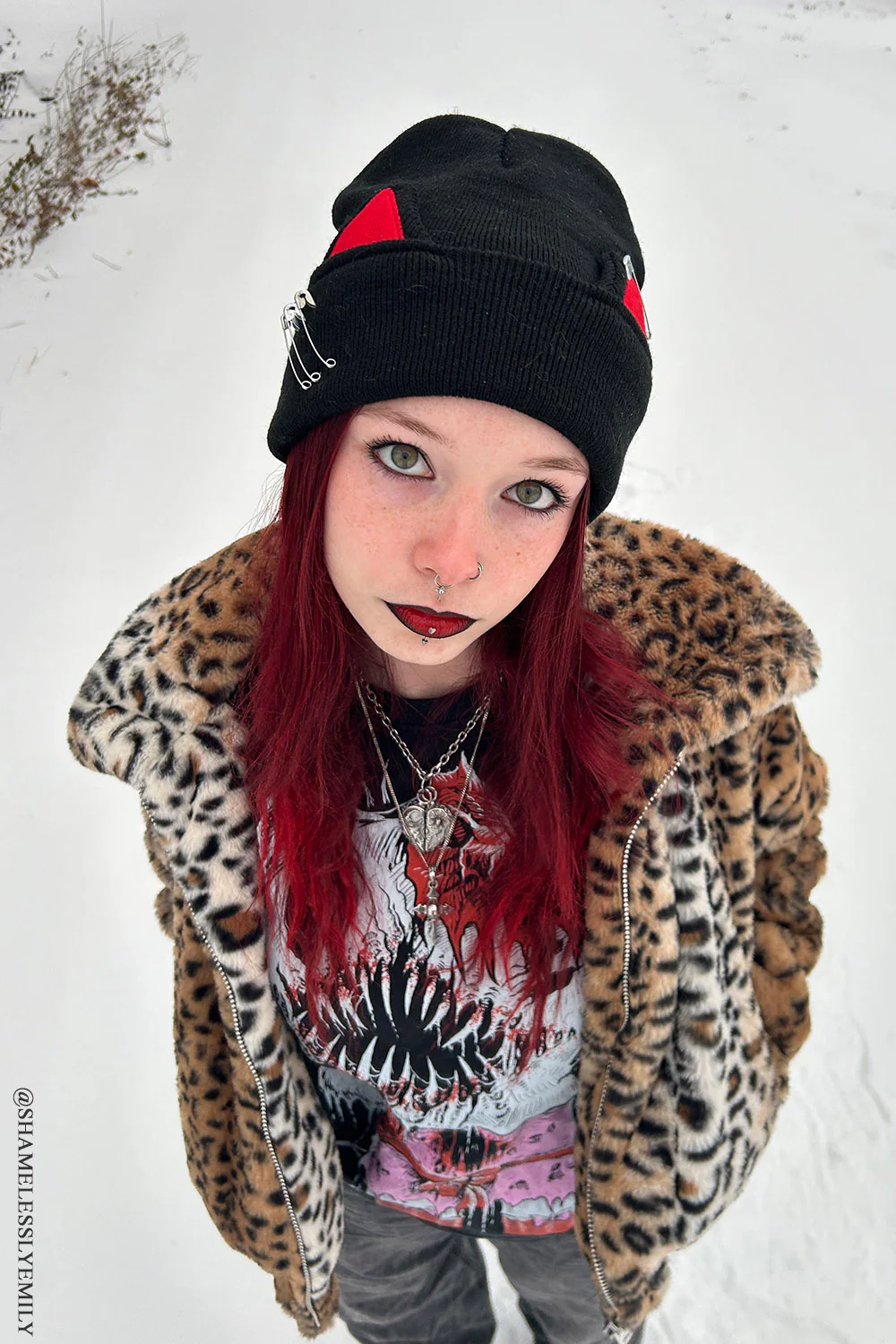 Punk Rock Kitty Beanie - Image 4