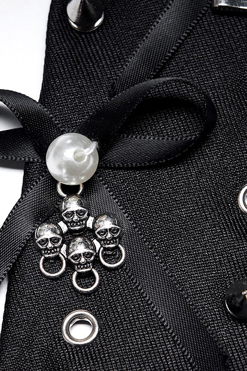 Punk Spiked Skinny Necktie - Image 3