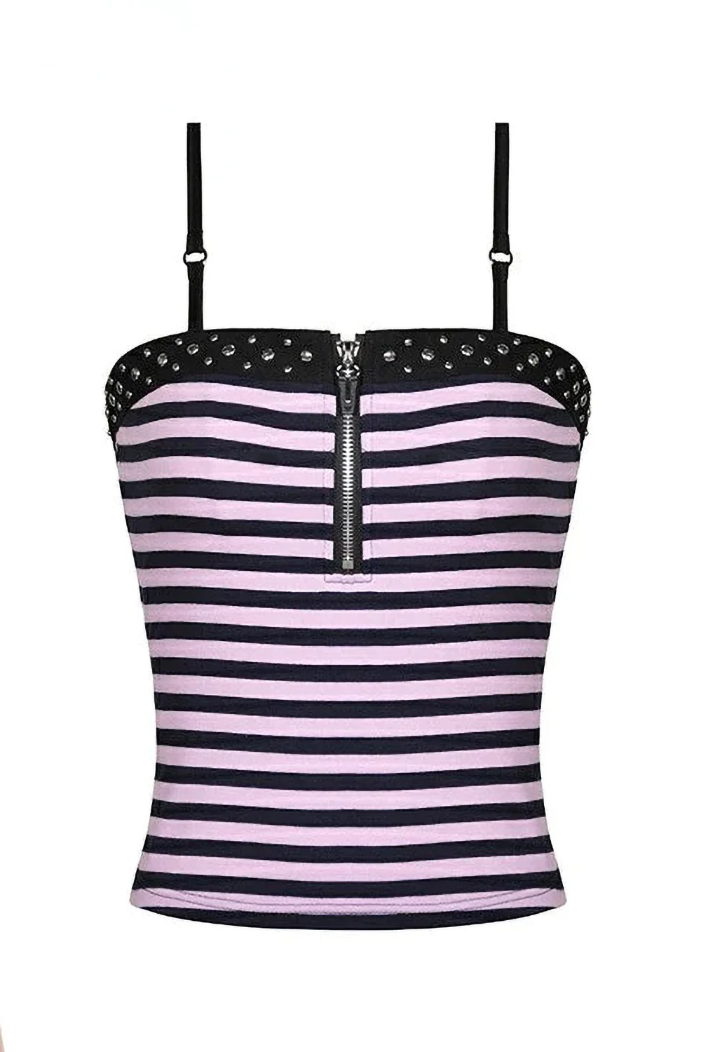 Punk Violets Striped Tank Top - Image 4