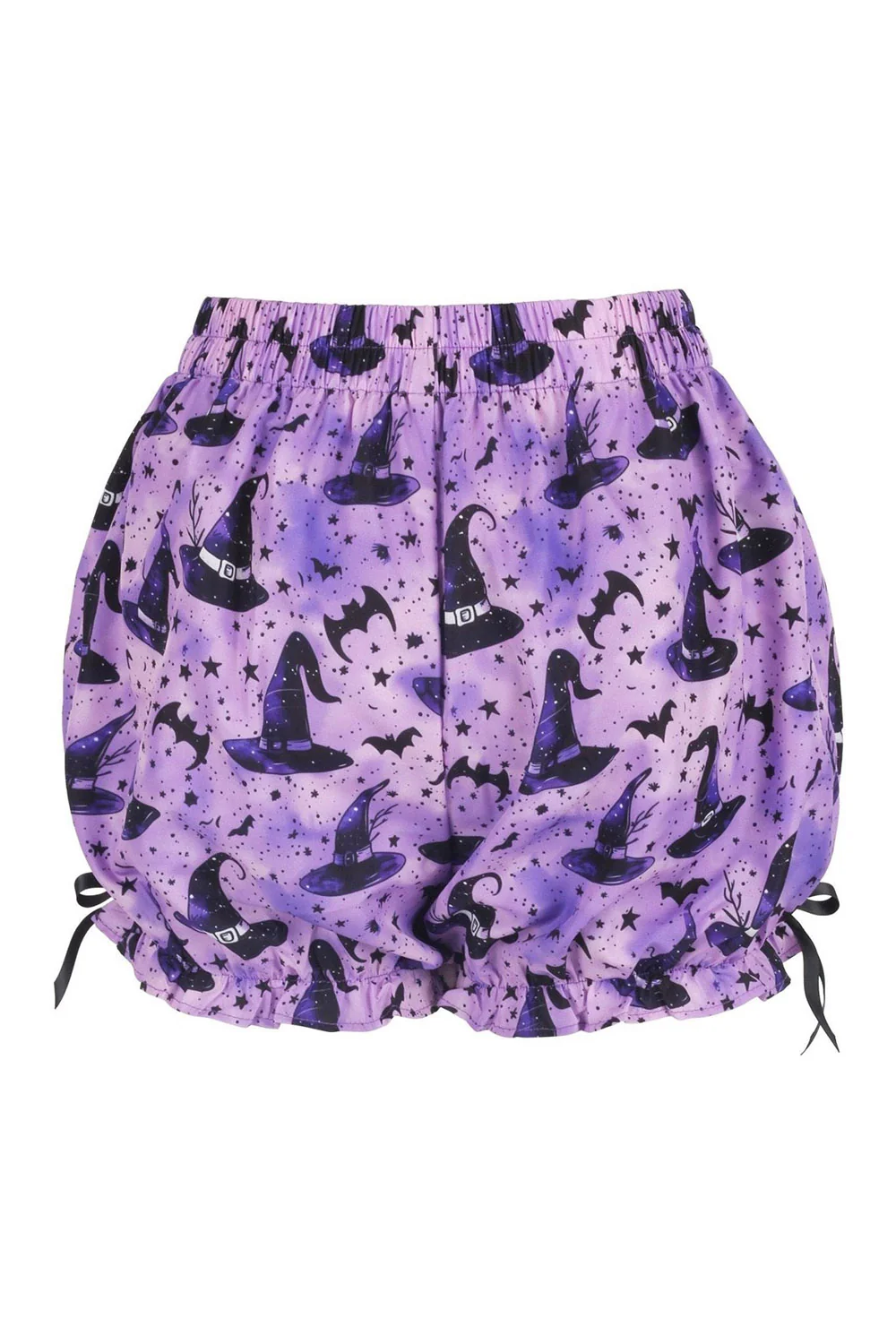 Purple/Black Witch Print Crepe Bloomers - Image 3
