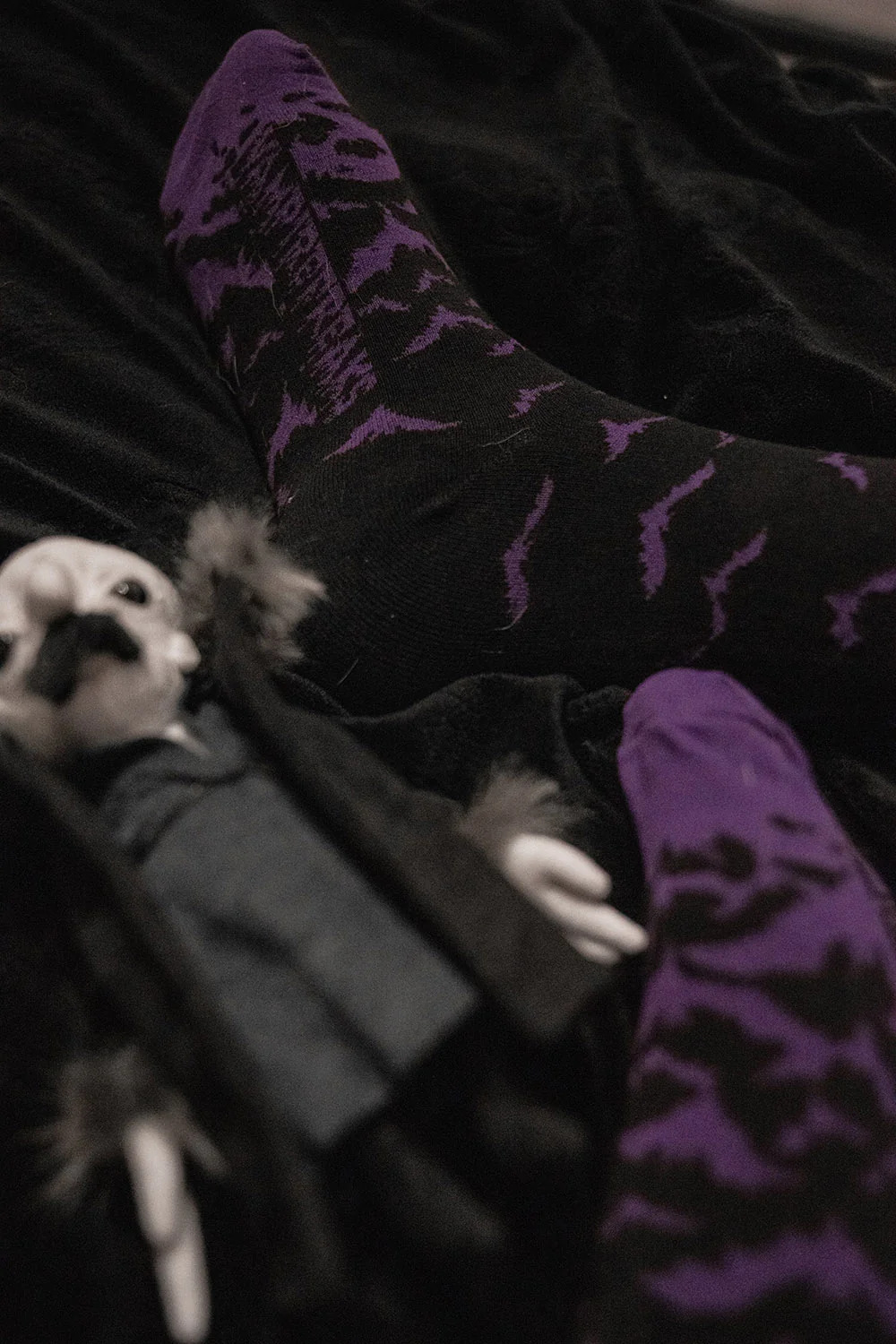 Purple Moonlight Bat Socks - Image 2