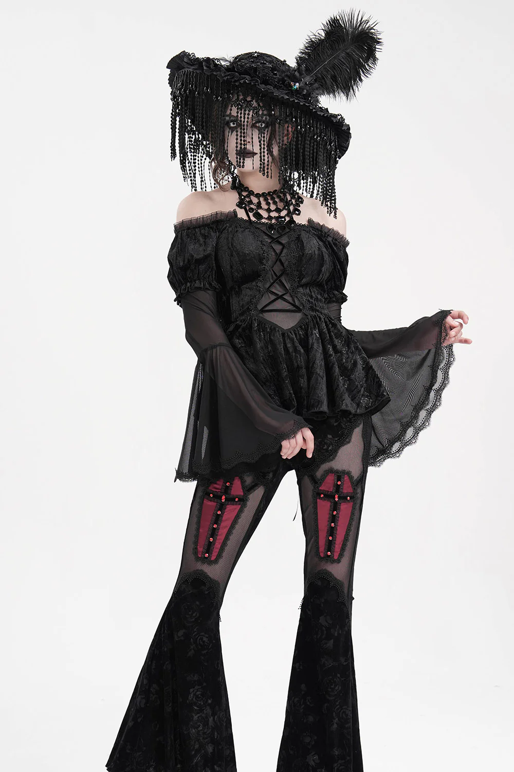 Pyretta Peplum Top - Image 5