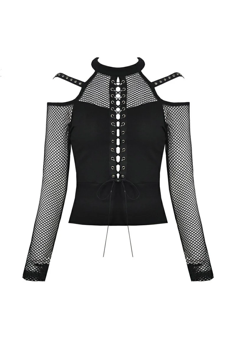 Queen of the Occult Fishnet Top - Image 5