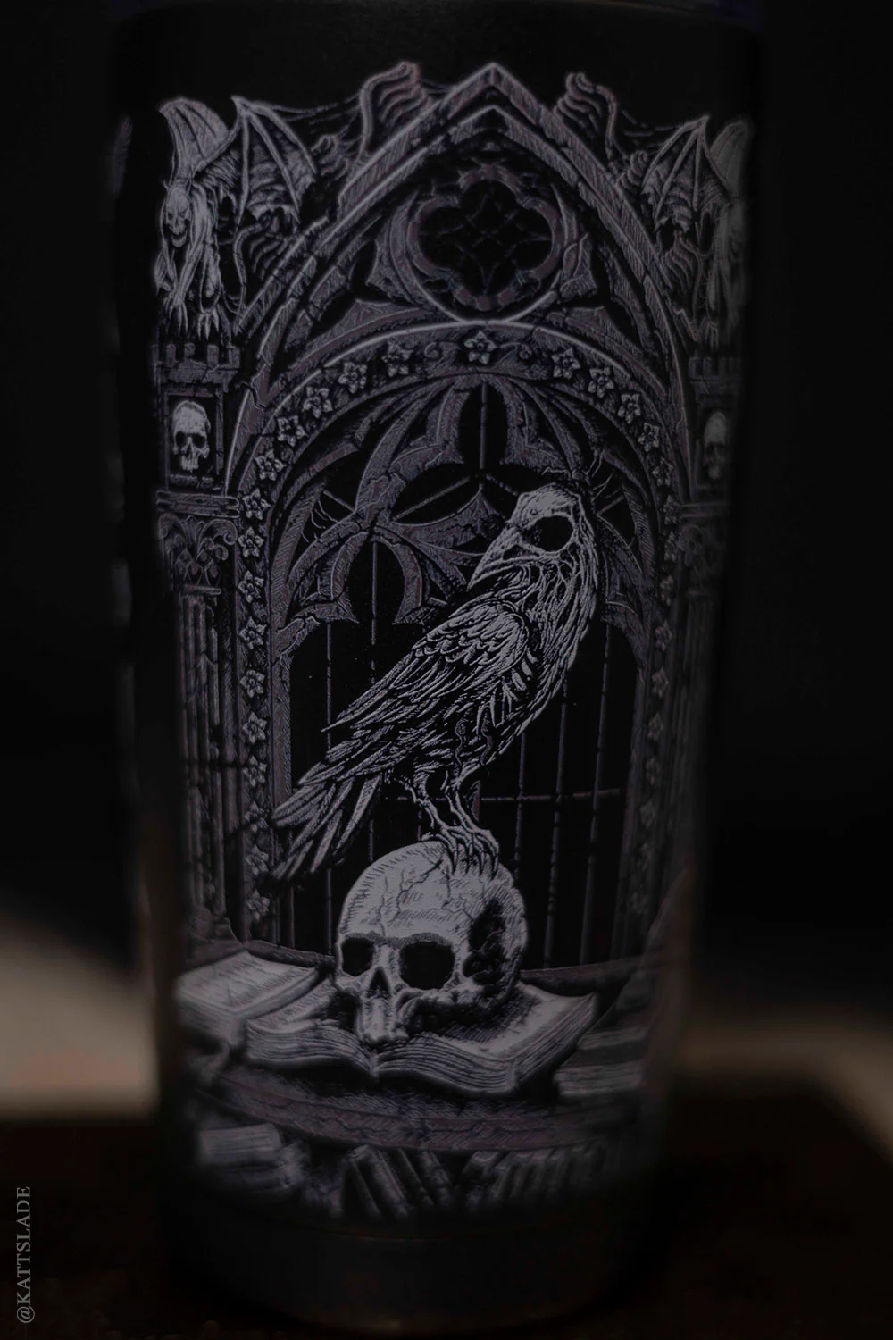 Quoth The Raven 20 oz Travel Mug - Image 2