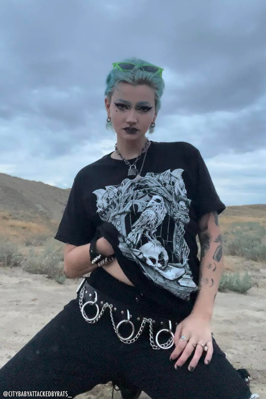 Quoth the Raven T-shirt [GRAY] - Image 10