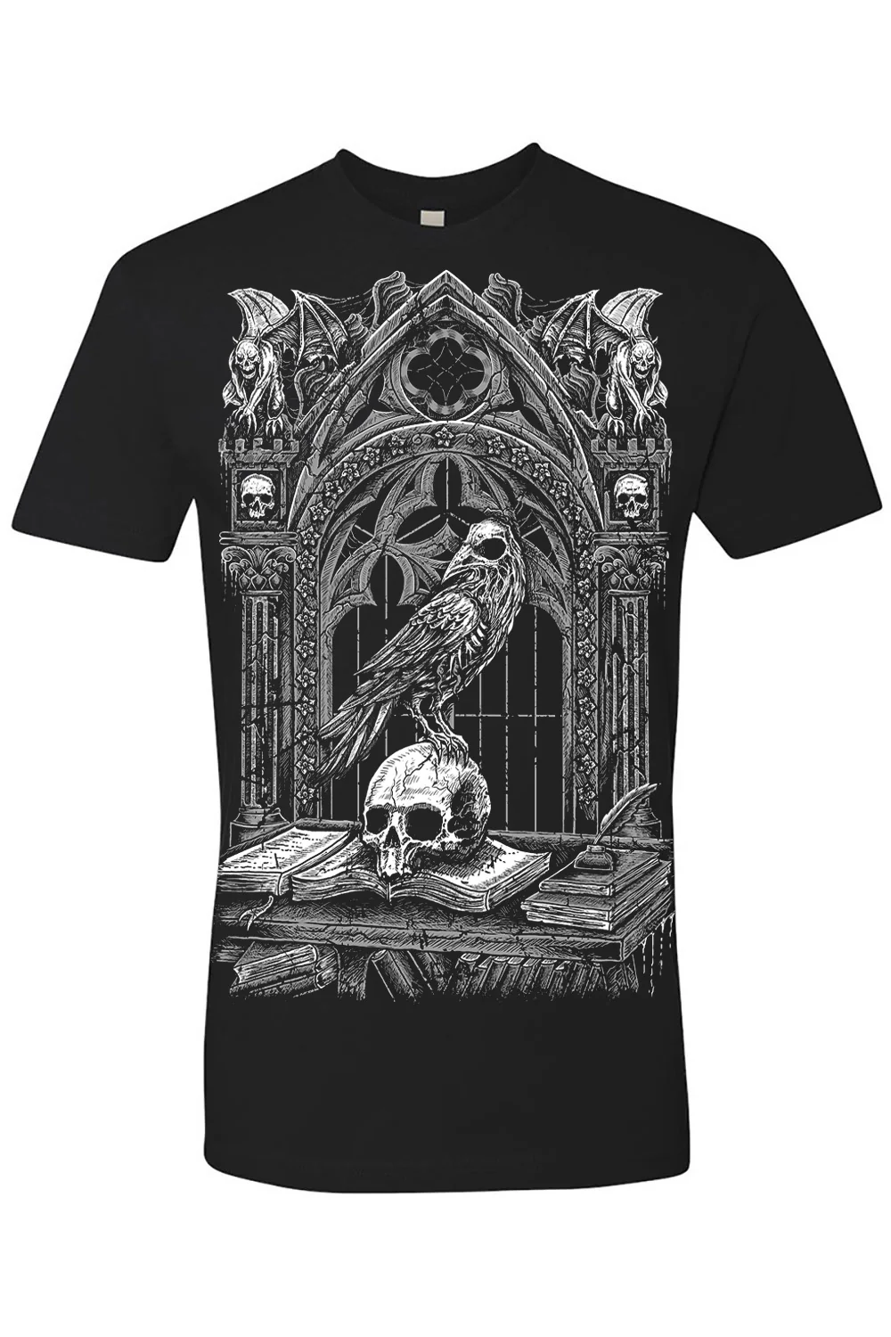 Quoth the Raven T-shirt [GRAY] - Image 3