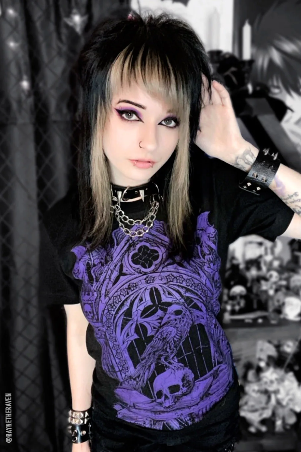 Quoth the Raven T-shirt [PURPLE] - Image 11