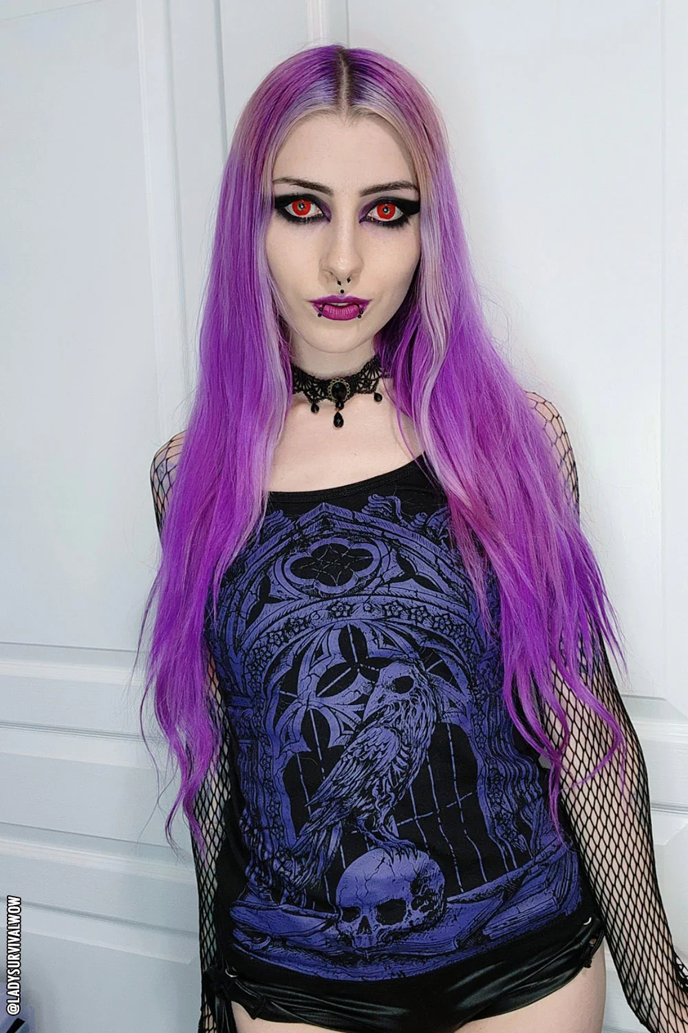 Quoth the Raven T-shirt [PURPLE] - Image 3