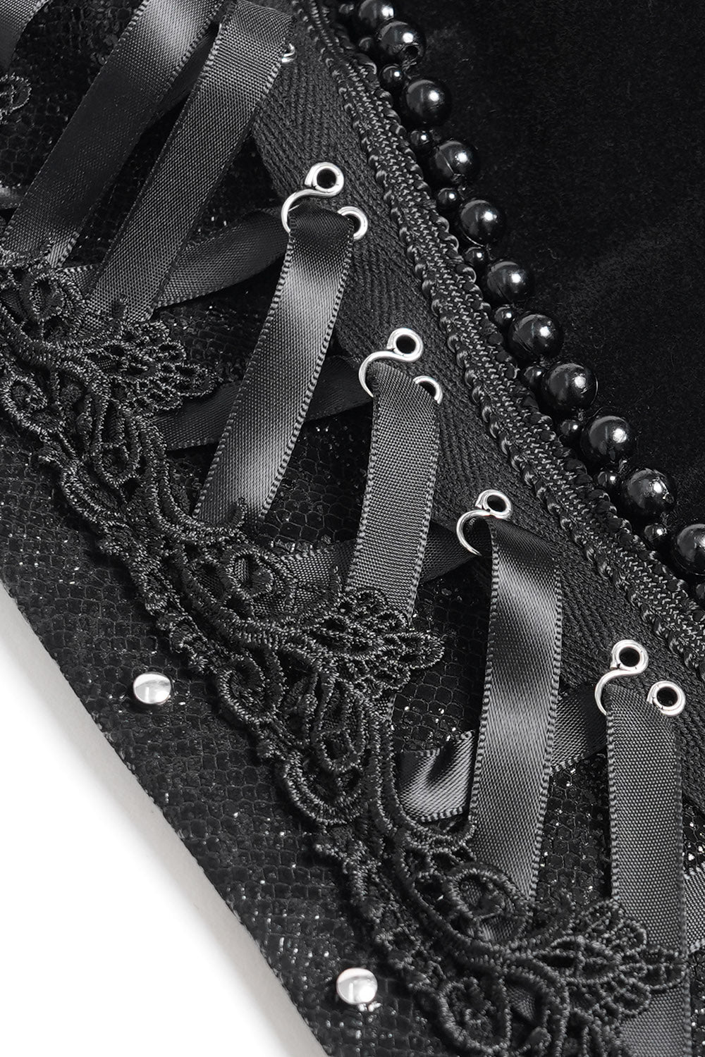 Raven Court Beaded Corset - Image 15