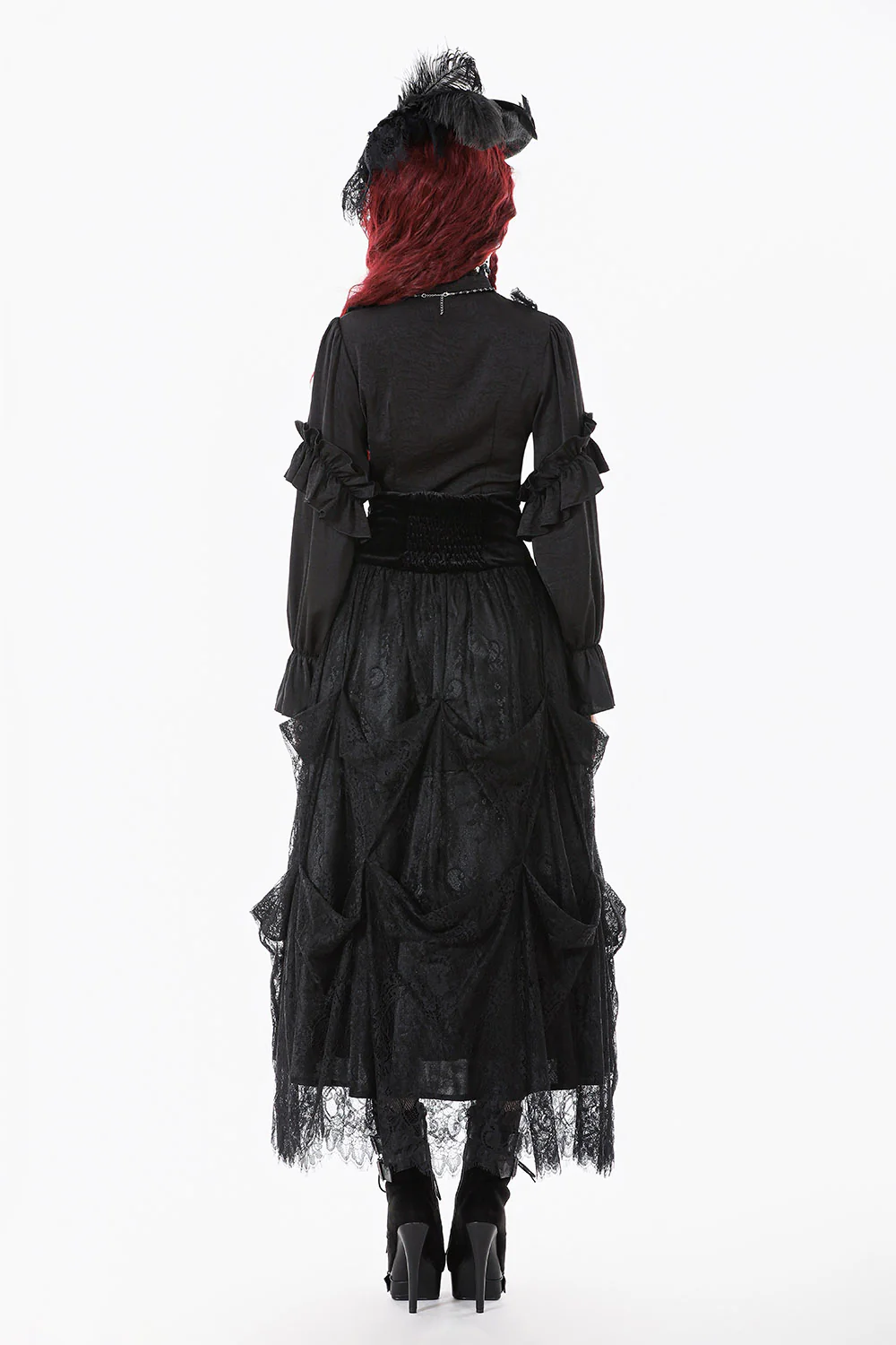 Ravenhall Draped Lace Skirt - Image 5