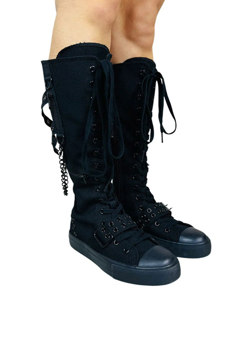 Rawr XD Knee-High Sneakers [Blackout] - Image 2