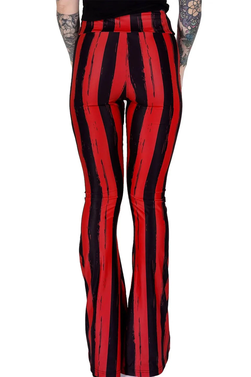 Red and Black Striped Hellz Bellz Flares [BLACK/RED] - Image 6