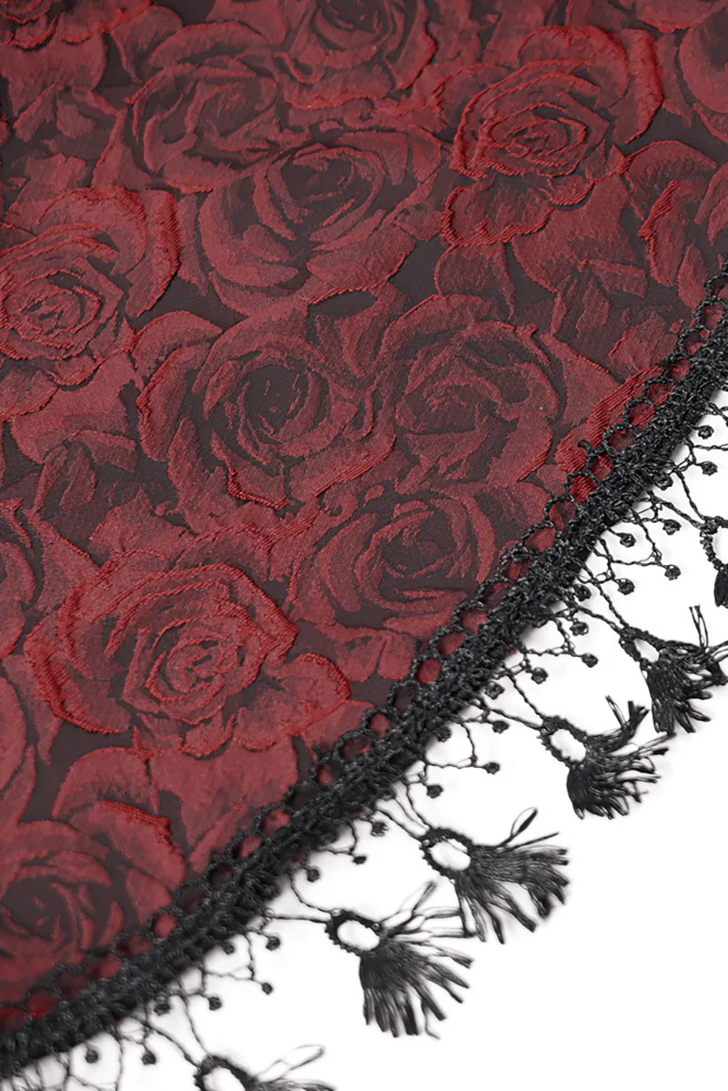 Regal Rosary Mini Skirt [Rose Red] - Image 11