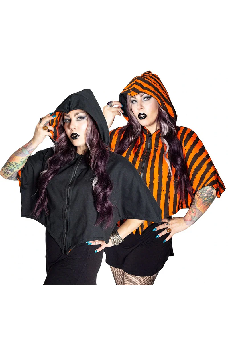 Reversible Trick Or Treat Pumpkin Cape - Image 4