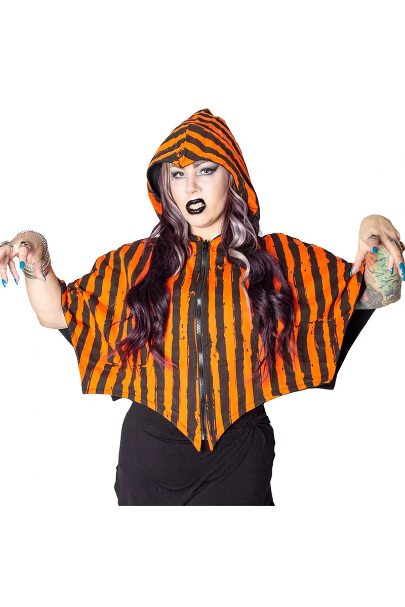 Reversible Trick Or Treat Pumpkin Cape - Image 5