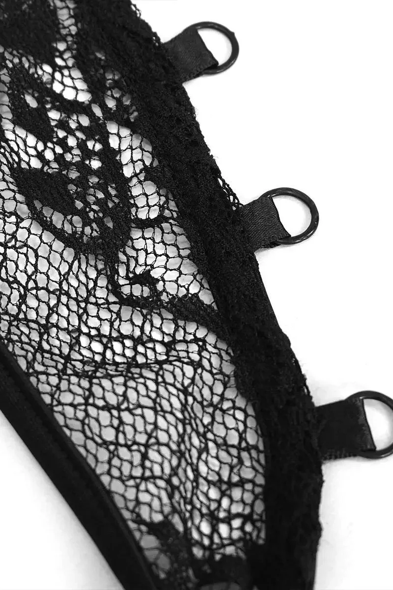 Romantic Goth One Piece Swimsuit - Image 9