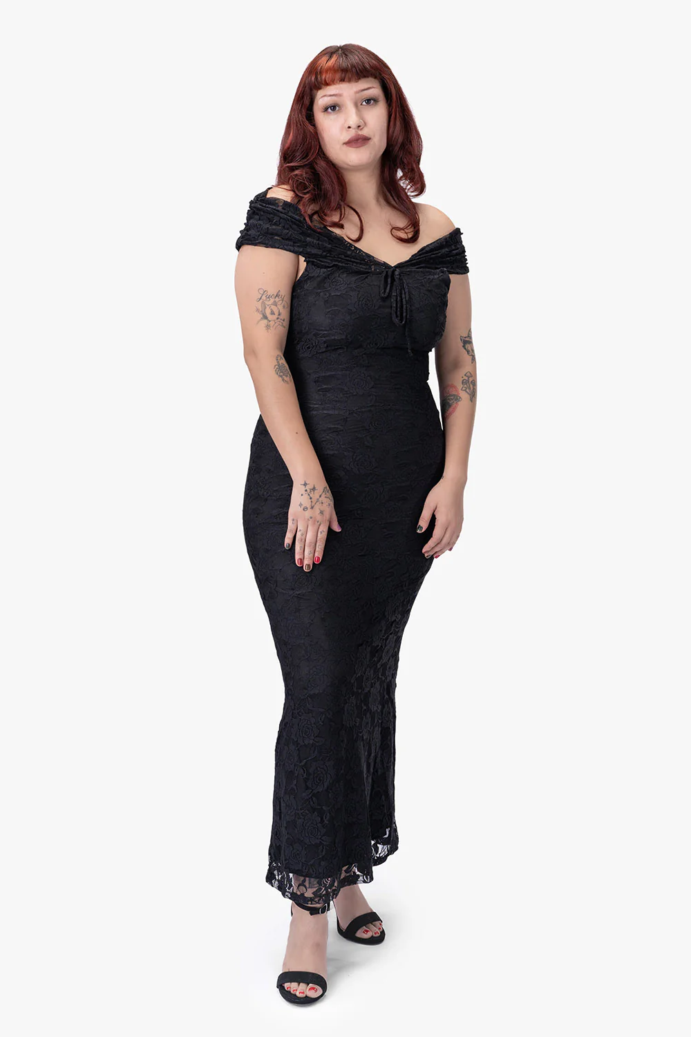 Rosaline Maxi Lace Dress - Image 6