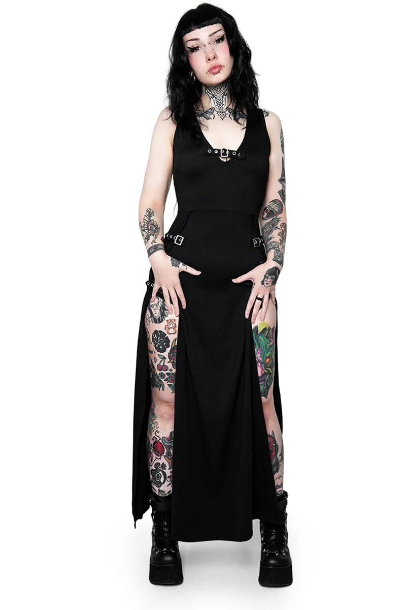 Rosetta Buckle Maxi Dress