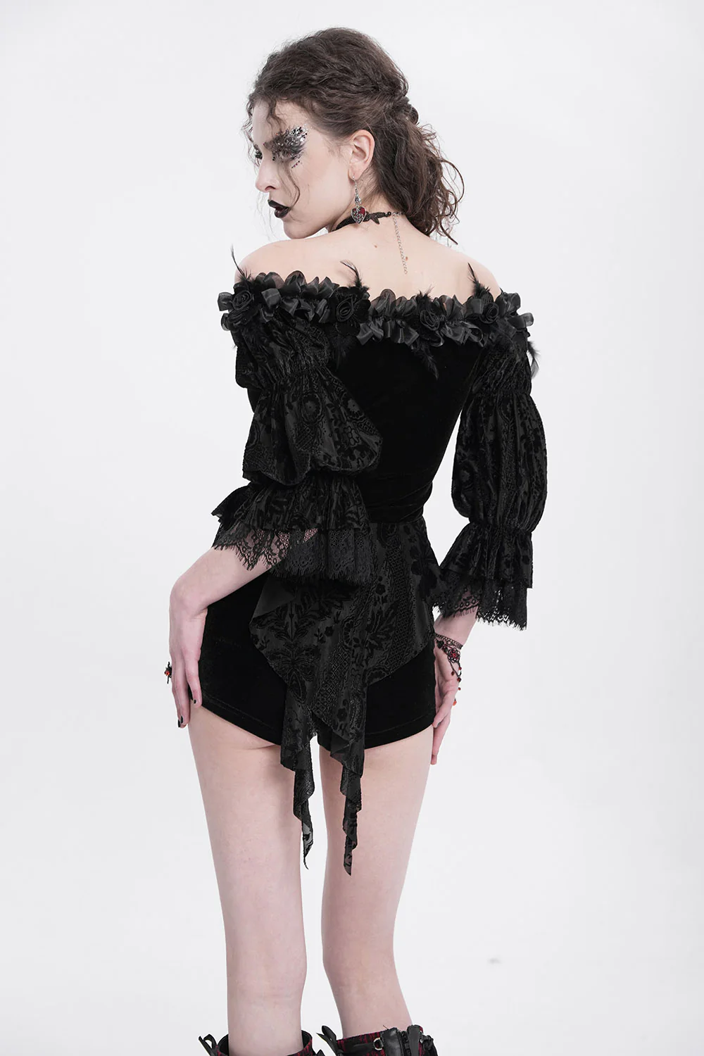 Royal Rose Off-the-Shoulder Top - Image 5