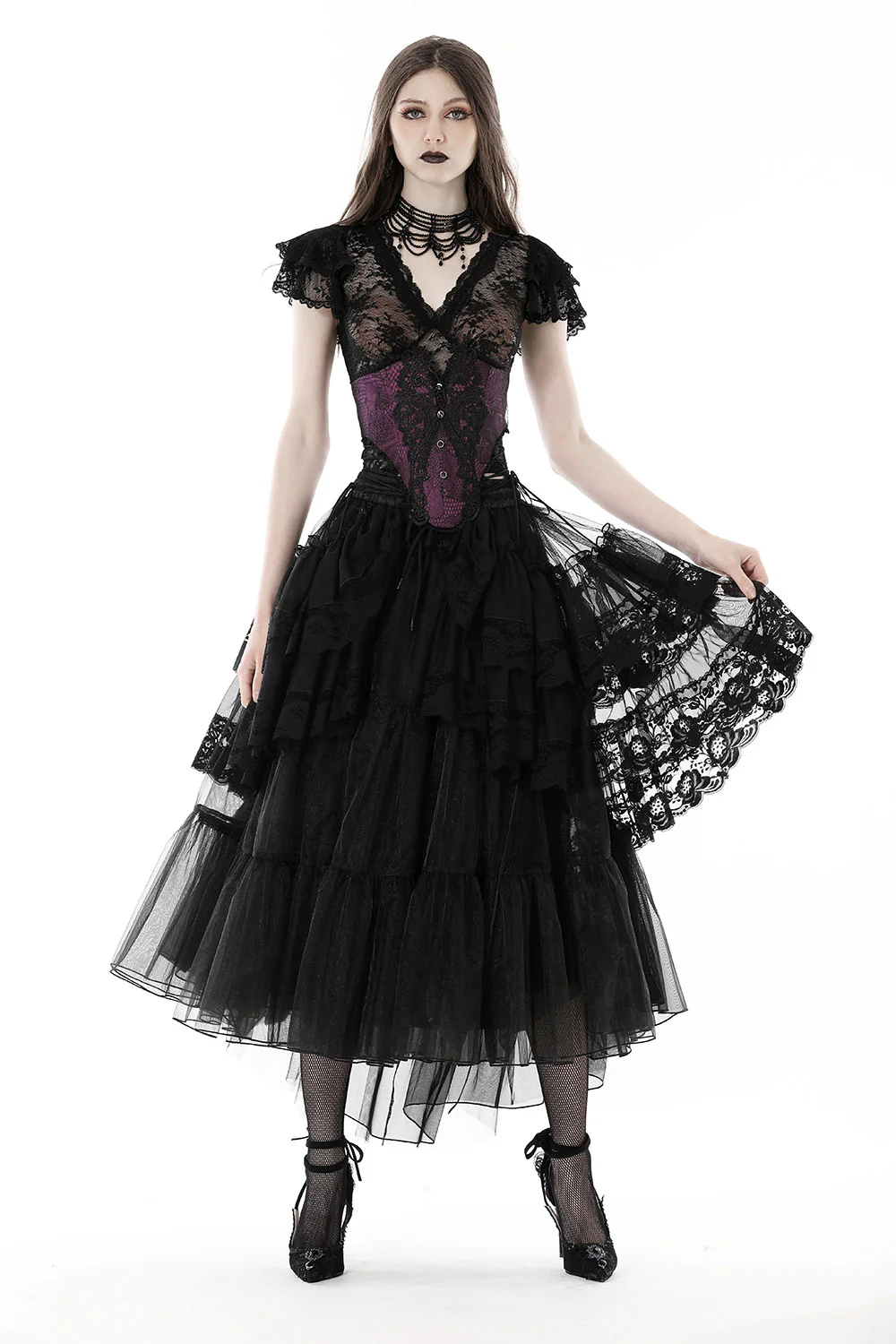 Ruffled Bustle Tulle Skirt - Image 6