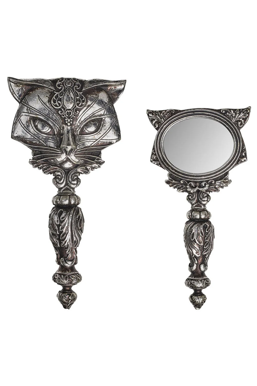 Sacred Cat Hand Mirror [Silver]