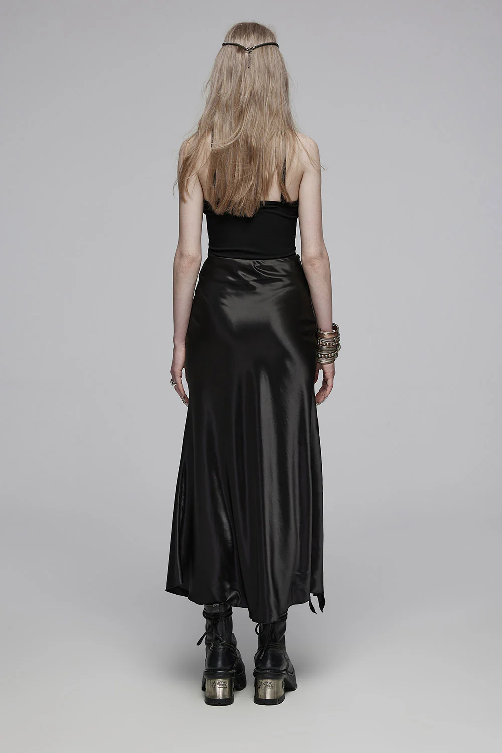 Satin Witch High-Waisted Skirt - Image 5