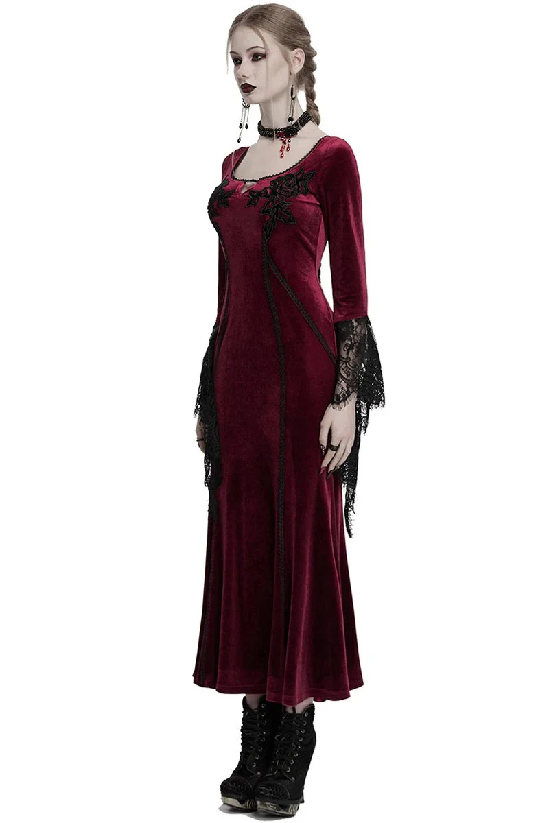 Scarlet Petals Maxi Dress [Red Velvet] - Image 3