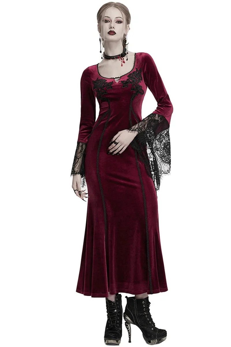 Scarlet Petals Maxi Dress [Red Velvet] - Image 5