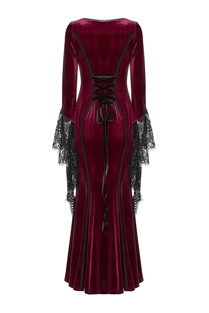 Scarlet Petals Maxi Dress [Red Velvet] - Image 8