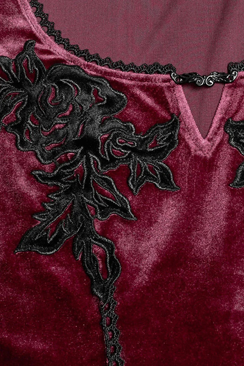 Scarlet Petals Maxi Dress [Red Velvet] - Image 9