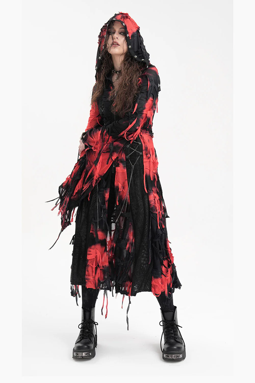 Scavenger Shredded Hooded Cardigan - Image 4