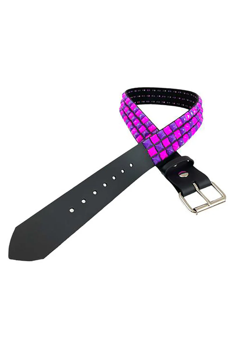 Scenecore Checkered Belt [PINK/PURPLE] - Image 2