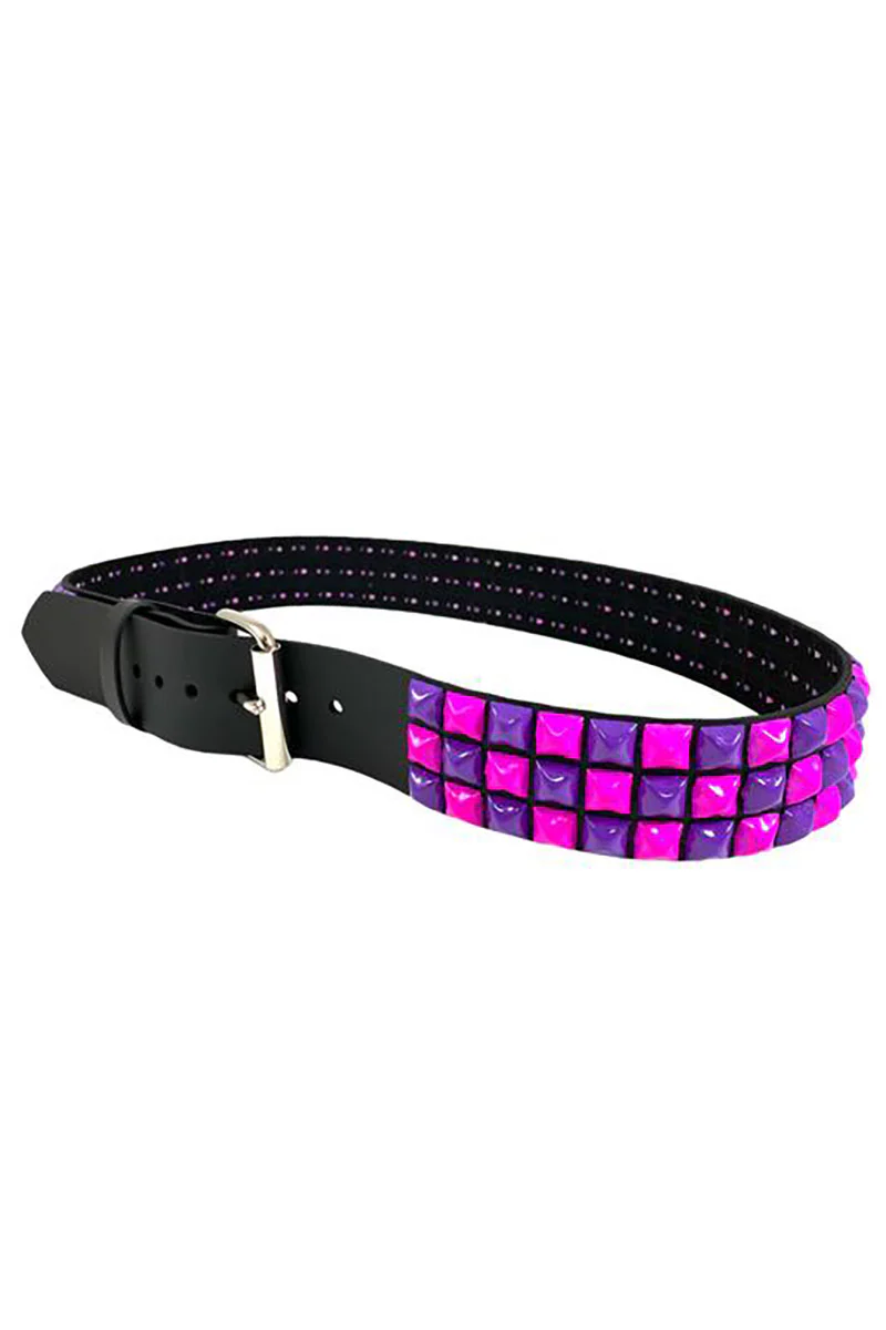 Scenecore Checkered Belt [PINK/PURPLE] - Image 3