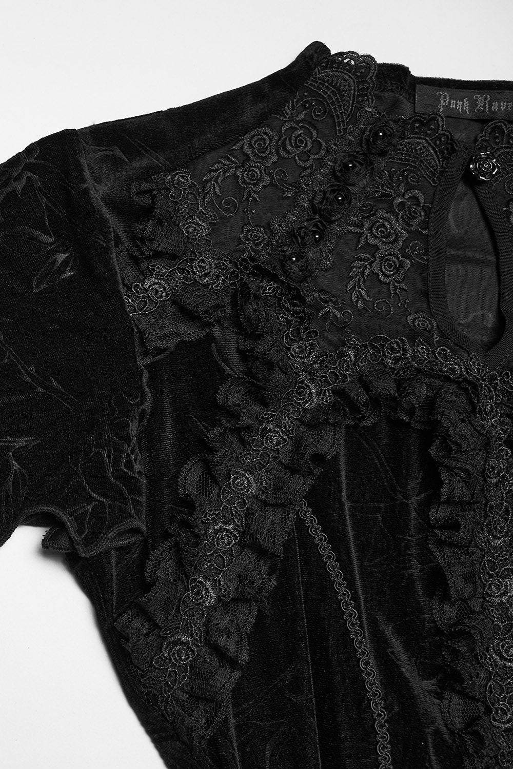 Shadowbloom Embroidered Rose Top - Image 10